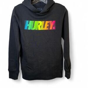 Hurley Black Graphic Pullover Hoodie Youth Size Large